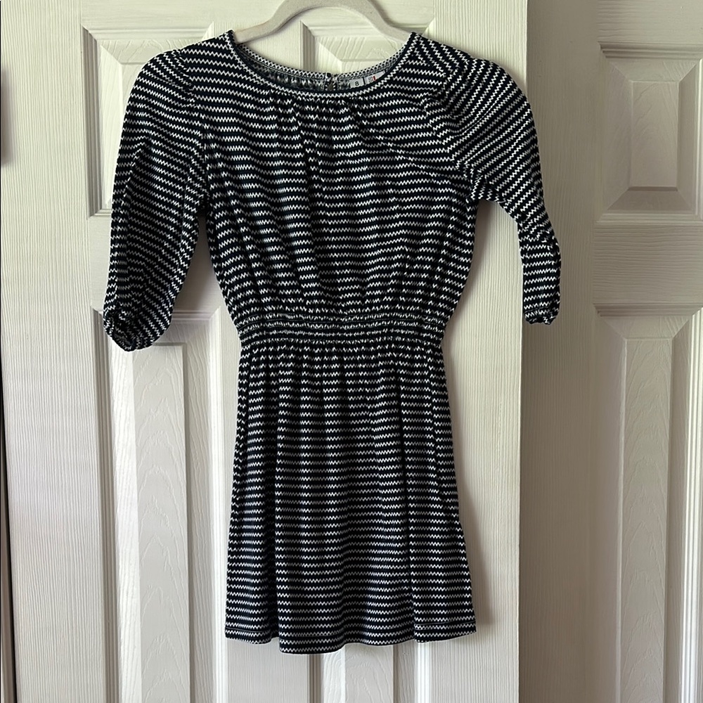 Miss B Navy and White Striped Dress size 8